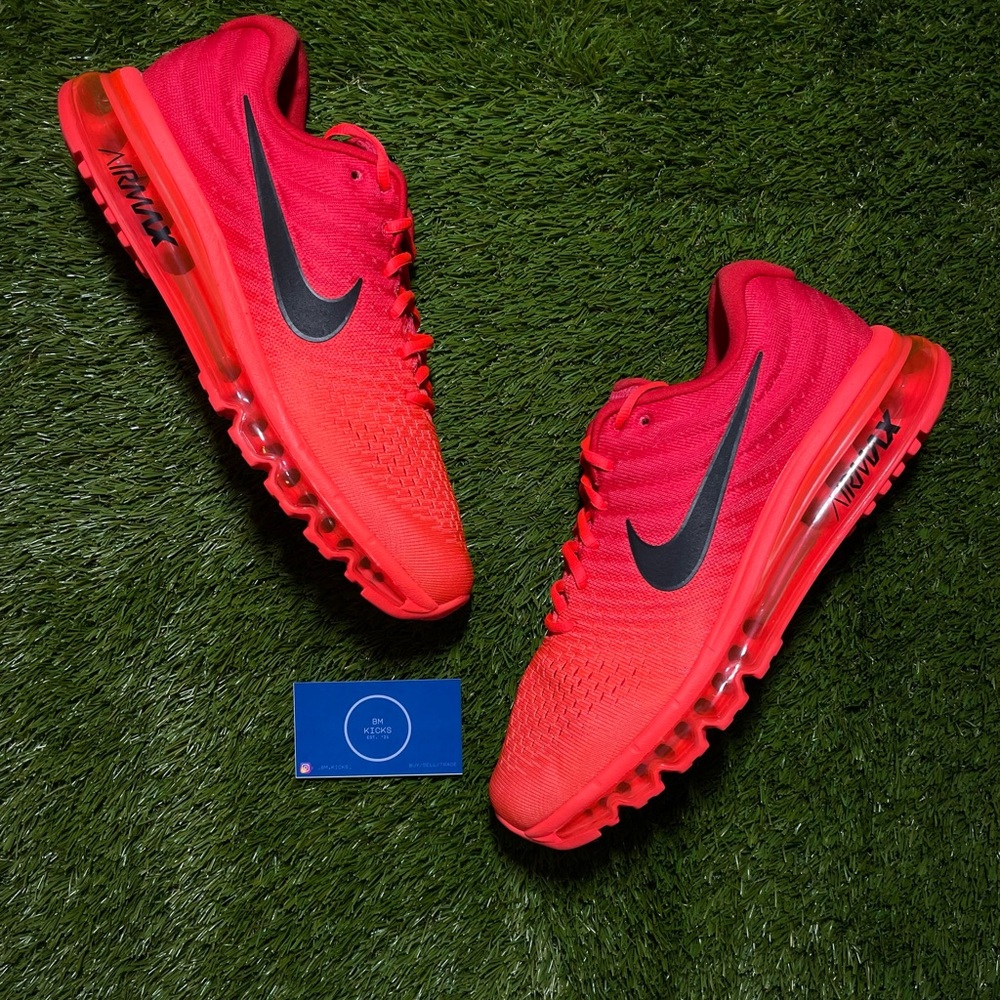 Nike Air Max 2017 Bright Crimson Red Black- sizes 9M, 10M, 10.5M, 11M